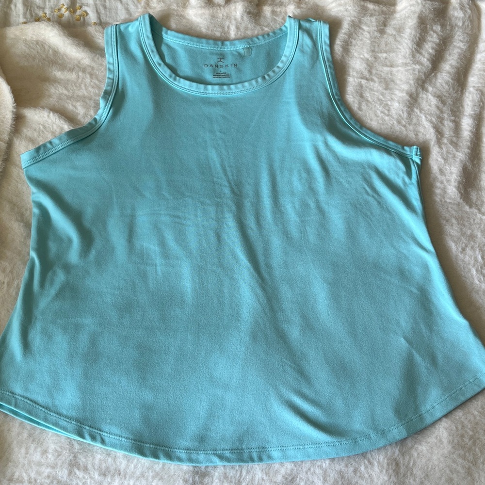 Danskin Women's Tank Tops - White and Aqua Bundle Size Large - Picture 8 of 8